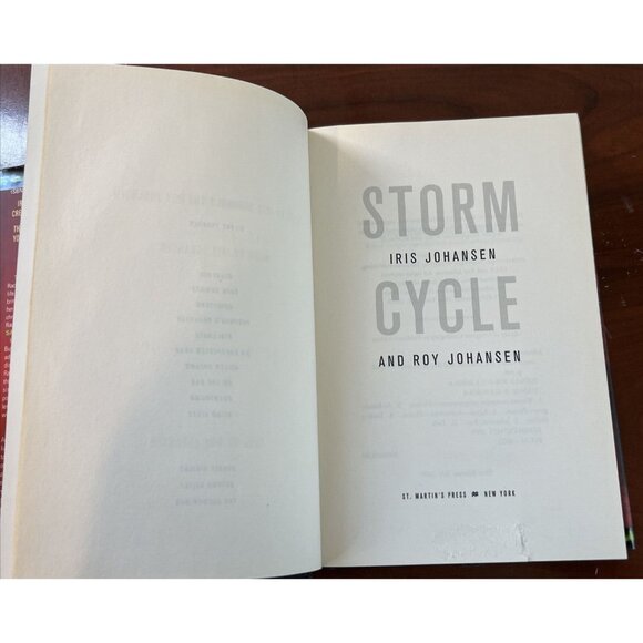 Lot of 2 Iris Johansen Romantic Thriller Hardcover Books Firestorm Storm Cycle - Picture 8 of 11